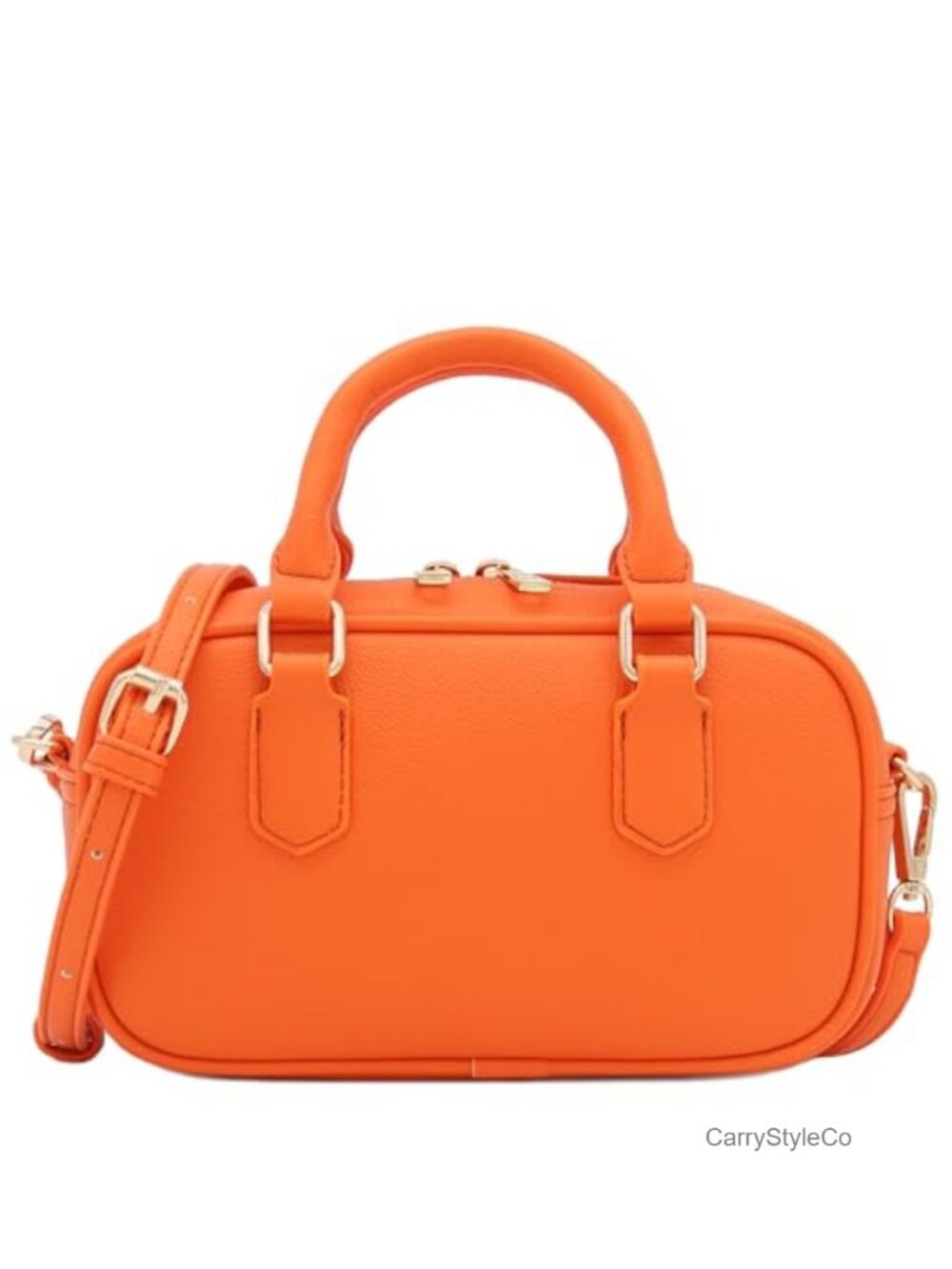 Mini PU Leather Satchel Purse Top Handle Crossbody Bag